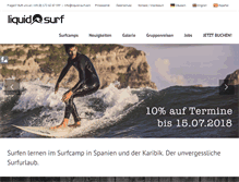 Tablet Screenshot of liquid-surf.com